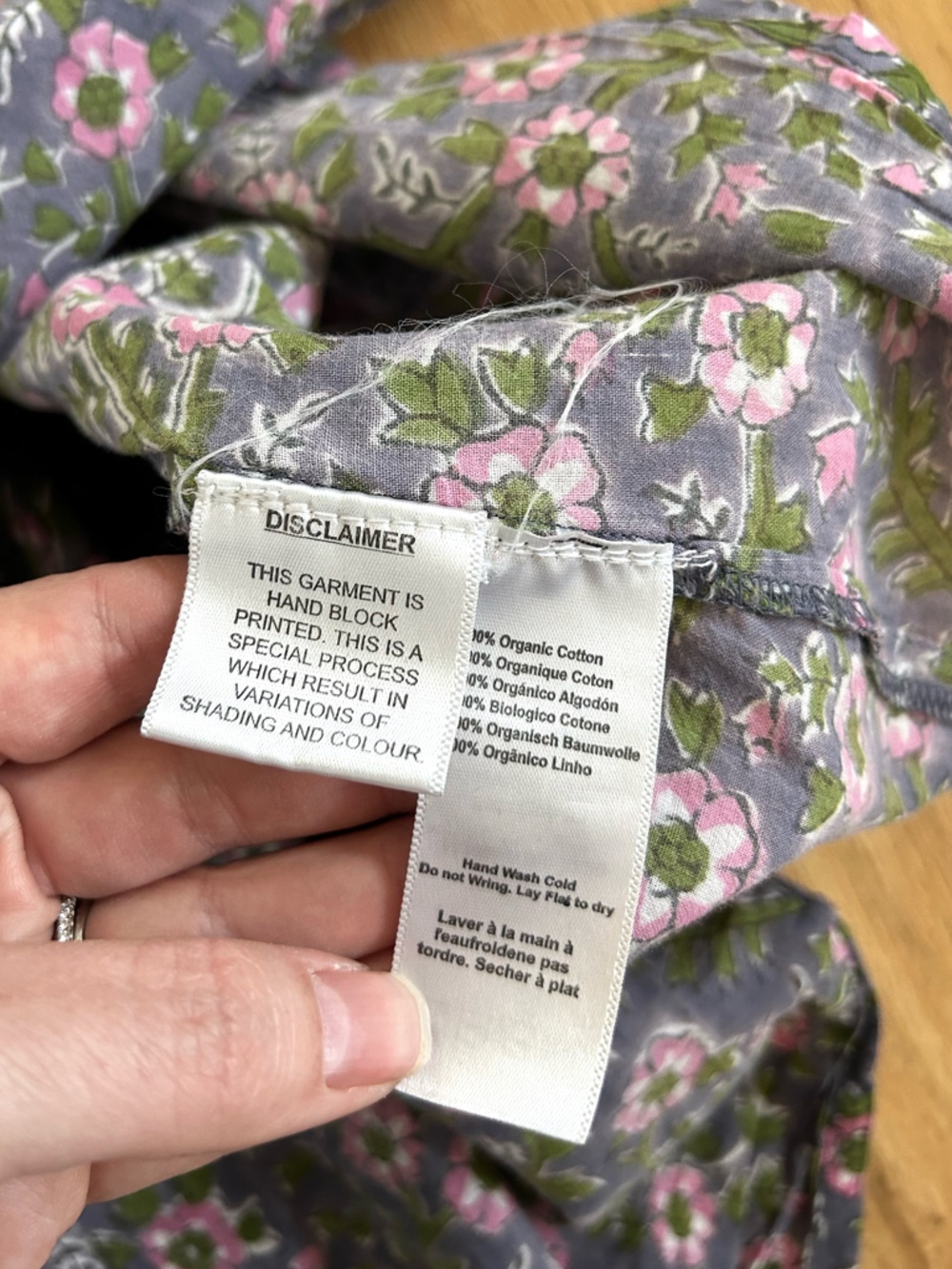 EMERSON FRY india collection midnight wallflower organic frances dress size M - Picture 14 of 16
